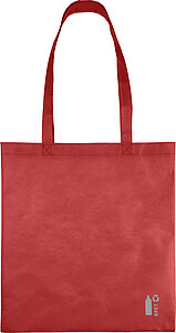 Recycled nonwoven (80 gsm) shopping bag Vian, red