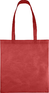Recycled nonwoven (80 gsm) shopping bag Vian, red