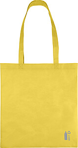 Recycled nonwoven (80 gsm) shopping bag Vian, yellow