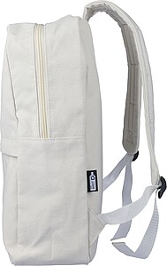 Recycled polycotton (330 gsm) backpack, beige