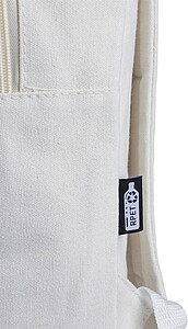Recycled polycotton (330 gsm) backpack, beige