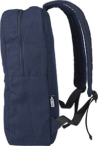 Recycled polycotton (330 gsm) backpack, blue