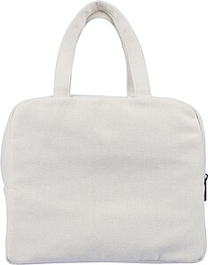 Recycled polycotton (330 gsm) cooler bag, beige