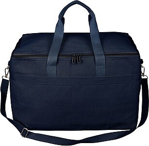 Recycled polycotton (330 gsm) cooler bag Luz, blue