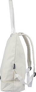 Recycled polycotton (330 gsm) tote backpack, beige