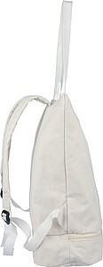 Recycled polycotton (330 gsm) tote backpack, beige