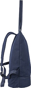 Recycled polycotton (330 gsm) tote backpack, blue