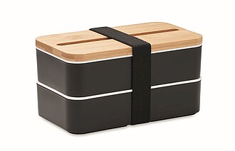 Recycled PP two-tier lunch box