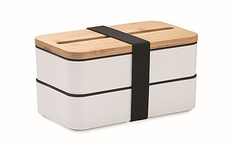 Recycled PP two-tier lunch box