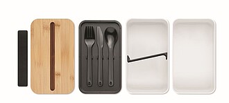 Recycled PP two-tier lunch box