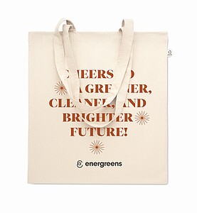 Recycled pre-consumer cotton shopping bag