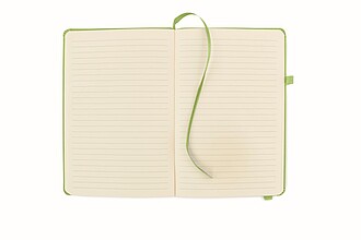 Recycled PU A5 lined notebook