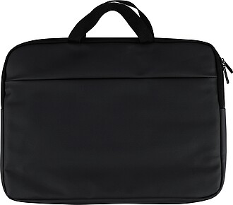 Recycled PU laptop bag Rafi, black