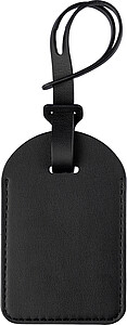 Recycled PU luggage tag Isen, black
