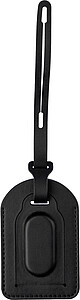 Recycled PU luggage tag Isen, black