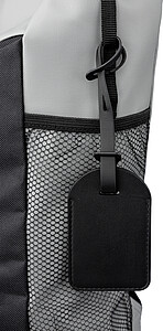 Recycled PU luggage tag Isen, black