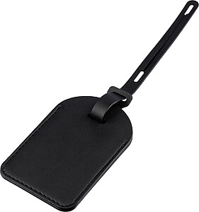 Recycled PU luggage tag Isen, black