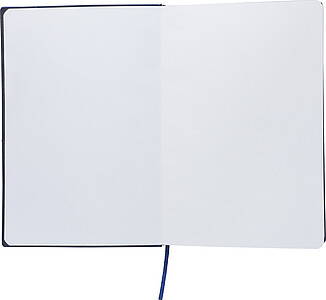 Recycled PU notebook (A5) Elian, blue