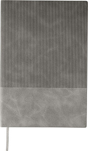 Recycled PU notebook (A5) Elian, grey