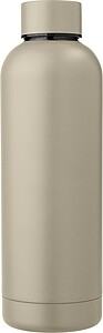 Recycled stainless steel bottle Isaiah, beige