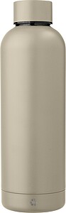 Recycled stainless steel bottle Isaiah, beige