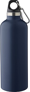 Recycled stainless steel double walled bottle (500 ml), blue