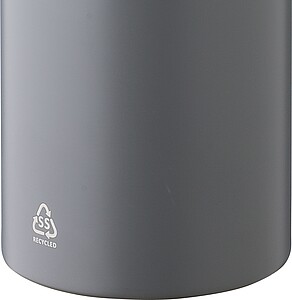 Recycled stainless steel double walled bottle (500 ml), grey