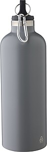 Recycled stainless steel double walled bottle (500 ml), grey