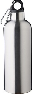 Recycled stainless steel double walled bottle (500 ml), silver