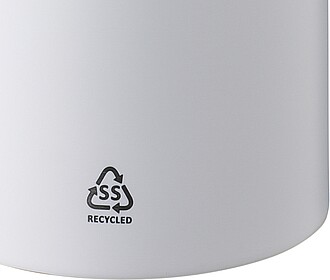 Recycled stainless steel double walled bottle (500 ml), white