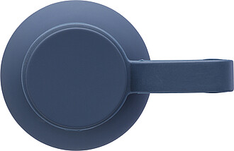 Recycled stainless steel double-walled drinking bottle (500 ml) Sena, blue