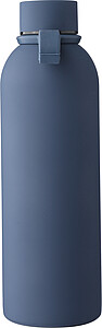 Recycled stainless steel double-walled drinking bottle (500 ml) Sena, blue
