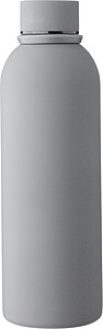 Recycled stainless steel double-walled drinking bottle (500 ml) Sena, grey