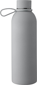 Recycled stainless steel double-walled drinking bottle (500 ml) Sena, grey