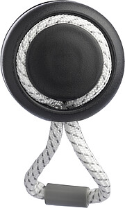 Recycled stainless steel double-walled drinking bottle (500 ml) Solene, black