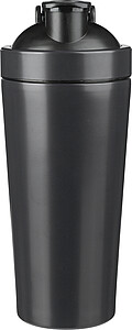 Recycled stainless steel double-walled drinking bottle (750 ml) Orla, black