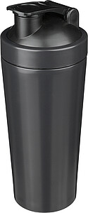 Recycled stainless steel double-walled drinking bottle (750 ml) Orla, black