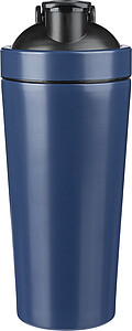Recycled stainless steel double-walled drinking bottle (750 ml) Orla, cobalt blue