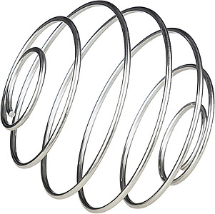 Recycled stainless steel double-walled drinking bottle (750 ml) Orla, cobalt blue