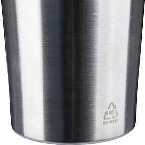 Recycled stainless steel double-walled drinking bottle (750 ml) Orla, silver