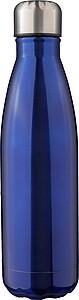 Recycled stainless steel double-walled flask 500 ml Clifford, blue