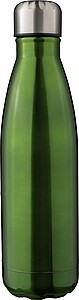 Recycled stainless steel double-walled flask 500 ml Clifford, green