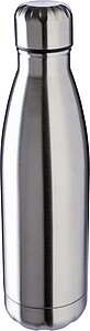 Recycled stainless steel double-walled flask 500 ml Clifford, silver
