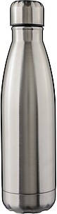 Recycled stainless steel double-walled flask 500 ml Clifford, silver