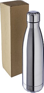 Recycled stainless steel double-walled flask 500 ml Clifford, silver