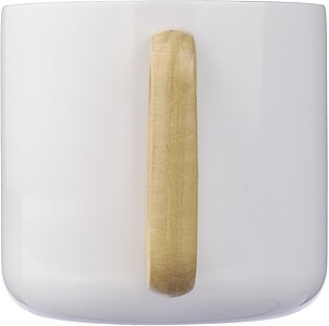 Recycled stainless steel double-walled mug 400 ml Dwight, white