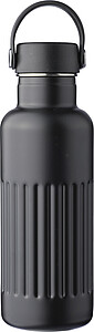 Recycled stainless steel drinking bottle (500 ml) Lior, black
