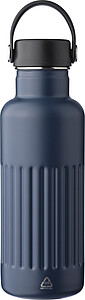Recycled stainless steel drinking bottle (500 ml) Lior, blue