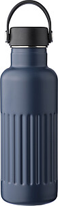 Recycled stainless steel drinking bottle (500 ml) Lior, blue