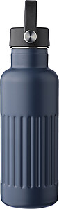 Recycled stainless steel drinking bottle (500 ml) Lior, blue